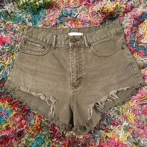 Urban Outfitters BDG green cheeky denim short